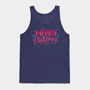 Merry Christmas and snowflakes Tank Top